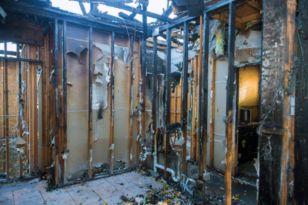 Professional Fire Damage Restoration technician working in Red Wing, MN